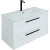 Тумба с раковиной STWORKI Эстерсунд 90, белая матовая