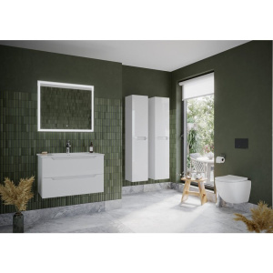 Мебель для ванной Sancos Norma 2.0 80 см белый глянец