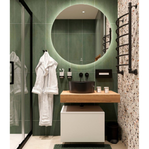 Столешница STWORKI Ольборг 80 дуб французский, без отверстий, с тумбой 60