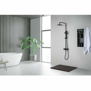 Душевая стойка Aquatek Бетта AQ2140MB черный