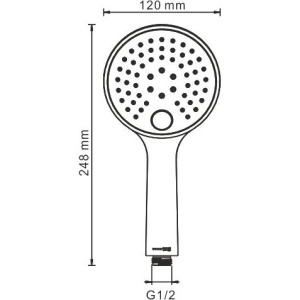 Душевая лейка Wasserkraft Sauer A207