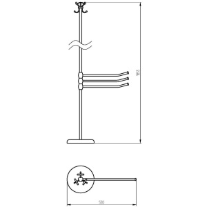 Купить Вешалка Migliore Mirella 17192 бронза в Москве с доставкой Вешалка Migliore Mirella 17192 бронза