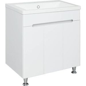 Тумба с раковиной Runo Парма 75, напольная, 3 двери