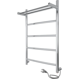 Полотенцесушитель электрический Indigo Arc LCAE60-40PR с полкой, серебристый