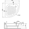 Поддон для душа RGW B/CL-S-A B/CL-S 16180488-51 80x80