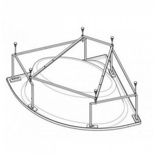 Монтажный комплект для ванны Santek Карибы 140x140 1.WH11.2.430