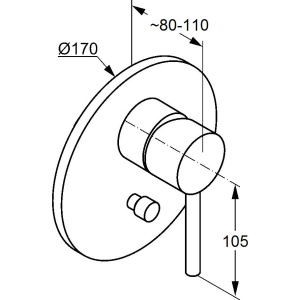 Купить Смеситель для ванны с душем Kludi Bozz 386503976 черный матовый в Москве с доставкой Смеситель для ванны с душем Kludi Bozz 386503976 черный матовый