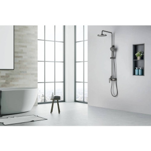 Душевая стойка Aquatek Бетта AQ2160BGM оружейная сталь