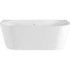 Акриловая ванна Black&White Swan SB116 170x80 см, отдельностоящая, овальная, с каркасом, со сливом-переливом, с донным клапаном