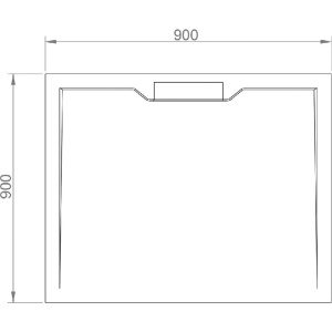 Поддон для душа RGW Stone Tray STE MB 90x90, черный мрамор