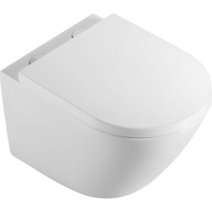 Купить Унитаз подвесной Aquanet Zvezda -2 303978 безободковый, с микролифтом в Москве с доставкой Унитаз подвесной Aquanet Zvezda -2 303978 безободковый, с микролифтом