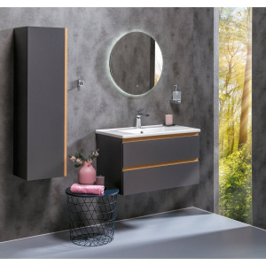 Тумба с раковиной Armadi Art Capolda 85 антрацит