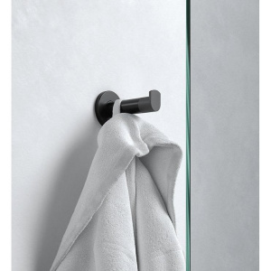 Купить Крючок Keuco Plan 14911370000 черный, c упором для двери в Москве с доставкой Крючок Keuco Plan 14911370000 черный, c упором для двери