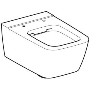 Купить Унитаз подвесной Geberit iCon Square 201950000 безободковый в Москве с доставкой Унитаз подвесной Geberit iCon Square 201950000 безободковый