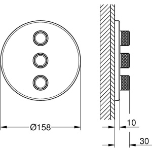 Купить Переключатель потоков Grohe Grohtherm SmartControl 29122GL0, на три потребителя, холодный рассвет в Москве с доставкой Переключатель потоков Grohe Grohtherm SmartControl 29122GL0, на три потребителя, холодный рассвет