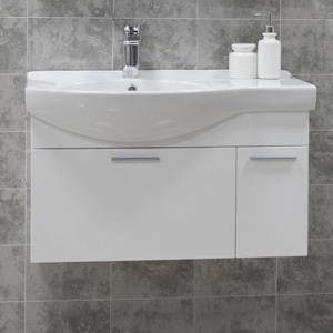 Тумба с раковиной Aquaton Инди 80 1A1884K0ND010 белая