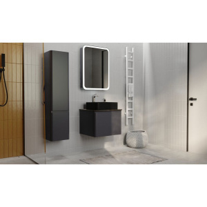 Купить Шкаф-пенал Raval Morelle антрацит в Москве с доставкой Шкаф-пенал Raval Morelle антрацит