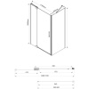 Душевой уголок Vincea Extra VSR-1E101190CL 110x90 см, профиль хром, стекло прозрачное