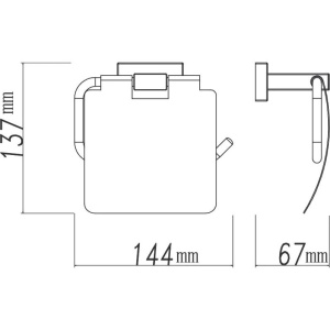 Держатель туалетной бумаги BELZ B902 B90203 хром