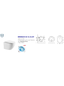 Унитаз подвесной WeltWasser MERZBACH 041 XL GL-WT (10000008268)