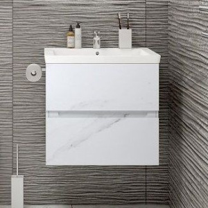 Купить Мебель для ванной Art&Max Techno подвесная, 60, монти мрамор в Москве с доставкой Мебель для ванной Art&Max Techno подвесная, 60, монти мрамор