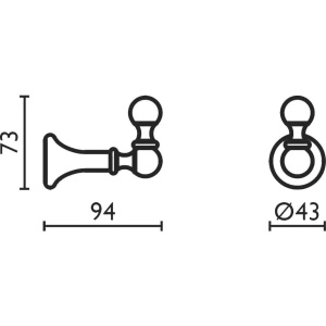 Купить Крючок Bagno & Associati Regency RE24192 в Москве с доставкой Крючок Bagno & Associati Regency RE24192