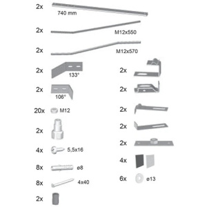 Крепление панели Ravak LoveStory II B27500000N