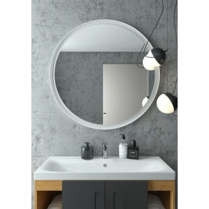 Зеркало круглое Art&Max Napoli 100 белое