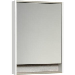 Зеркало-шкаф AQUATON Капри R 60 с подсветкой, бетон пайн