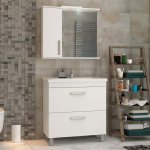 Тумба с раковиной Vigo Nova 80 2 ящика