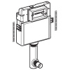 Скрытый бачок GEBERIT UP100 Delta 12 109.100.00.1