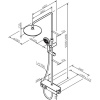 Душевая стойка AM.PM Inspire V2.0 F0750A422 с термостатом, черная