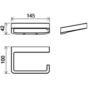 Держатель для туалетной бумаги Ravak 10° X07P329 хром