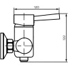 Смеситель для душа DIWO Казань DW-KAZ-20-000