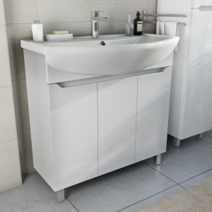 Тумба с раковиной SanStar Лайн 80 раковина Santek Балтика 80