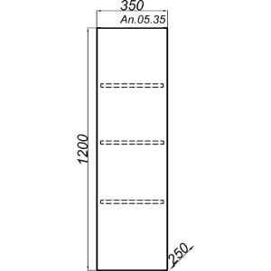 Купить Шкаф-пенал Aqwella 5 stars Анкона П35/А акация, универсальный в Москве с доставкой Шкаф-пенал Aqwella 5 stars Анкона П35/А акация, универсальный