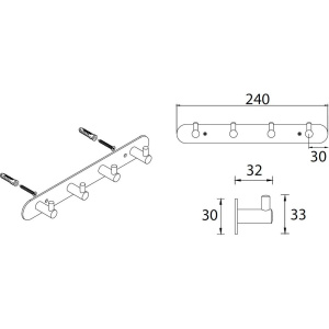 Крючок Fixsen Hotel FX-31005-4