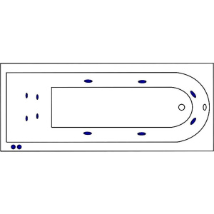 Купить Акриловая ванна Excellent Aurum Hydro+ WAEX.AUR17.HYDRO+.CR 170x70 см, с гидромассажем, с каркасом, со сливом-переливом в Москве с доставкой Акриловая ванна Excellent Aurum Hydro+ WAEX.AUR17.HYDRO+.CR 170x70 см, с гидромассажем, с каркасом, со сливом-переливом