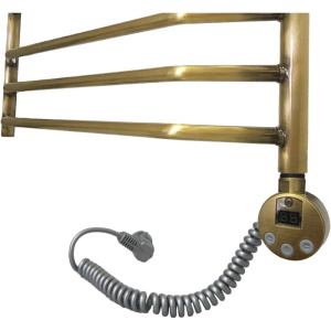 Полотенцесушитель электрический Domoterm Лаура П10 50x80, античная бронза, R