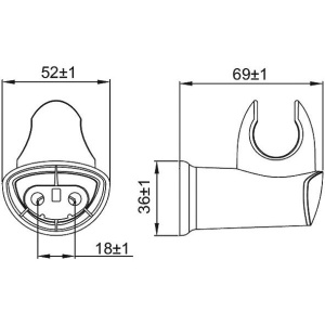 Настенный держатель IDDIS 030CP00I53