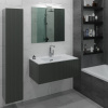 Тумба с раковиной La Fenice Terra 80 серая