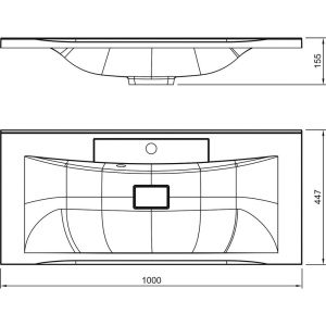 Купить Мебельная раковина Art&Max Bianchi 100 черная матовая в Москве с доставкой Мебельная раковина Art&Max Bianchi 100 черная матовая