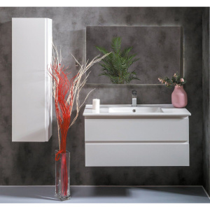 Тумба с раковиной Armadi Art Capolda 100 с белой ручкой