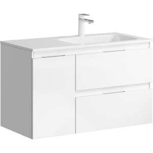 Тумба с раковиной Aqwella 5 stars Accent 90 R, белая