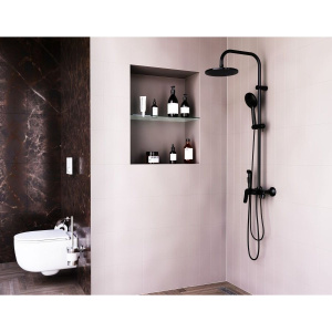 Душевая стойка Damixa Jupiter 977770300 с гигиеническим душем, черная