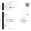 Смеситель для ванны с душем Славен Дача Б СЛ-ОД-Б30