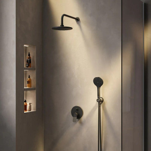 Душевой комплект AM.PM X-Joy FB85A1RH02 С ВНУТРЕННЕЙ ЧАСТЬЮ, для душа, чёрный