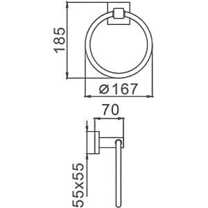 Полотенцедержатель Haiba HB89 04