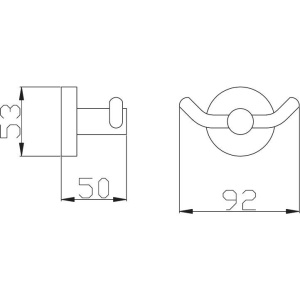 Крючок Rav Slezak Colorado COA0102SM двойной, бронза