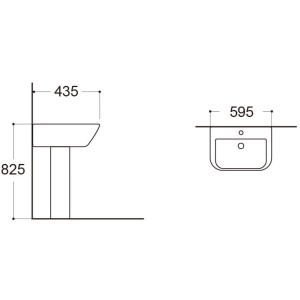 Пьедестал для раковины Aquatek AQ5442-00 белый